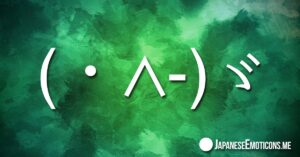 Saluting Japanese Emoticons