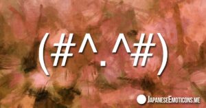 Shy Japanese Emoticons