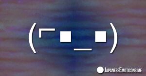 Japanese Emoticons with Sunglasses